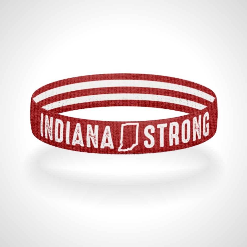 Reversible Indiana Strong Wristband Bracelet